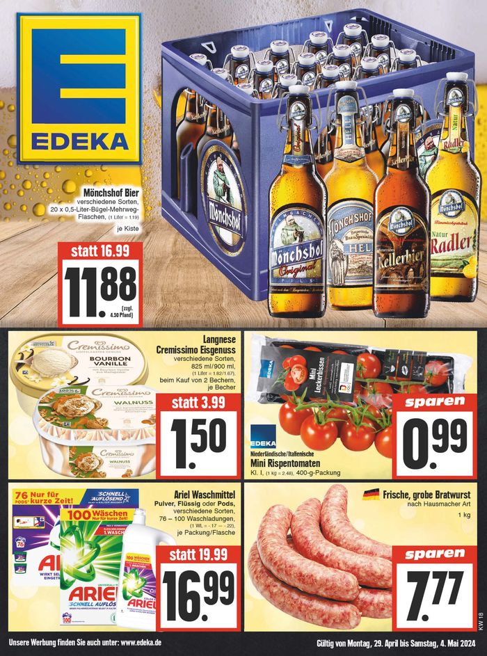 EDEKA Katalog in Wettenberg | Edeka flugblatt | 28.4.2024 - 4.5.2024
