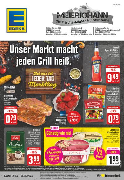 Angebote von Supermärkte in Holzwickede | Edeka flugblatt in EDEKA | 28.4.2024 - 4.5.2024