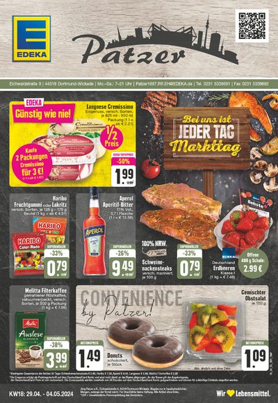 Angebote von Supermärkte in Bönen | Edeka flugblatt in EDEKA | 28.4.2024 - 4.5.2024