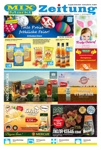 Angebote von Supermärkte in Arnsberg | Mix Markt flugblatt in Mix Markt | 29.4.2024 - 13.5.2024