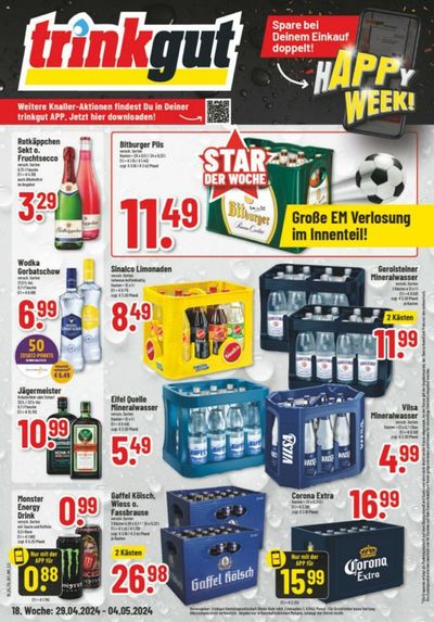 Angebote von Supermärkte in Schleiden | trinkgut Angebote in trinkgut | 29.4.2024 - 4.5.2024