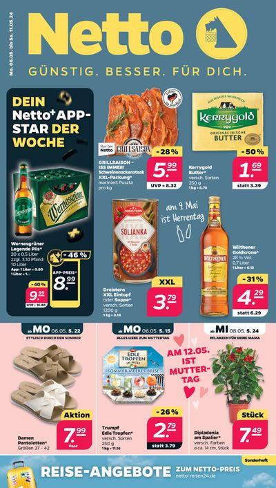 Angebote von Kaufhäuser in Bad Bramstedt | Netto flugblatt in Netto | 5.5.2024 - 11.5.2024