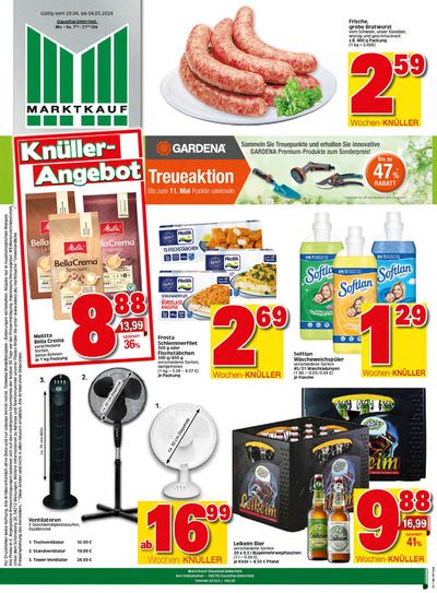 Angebote von Supermärkte in Clausthal-Zellerfeld | Aktueller Prospekt in Marktkauf | 30.4.2024 - 14.5.2024