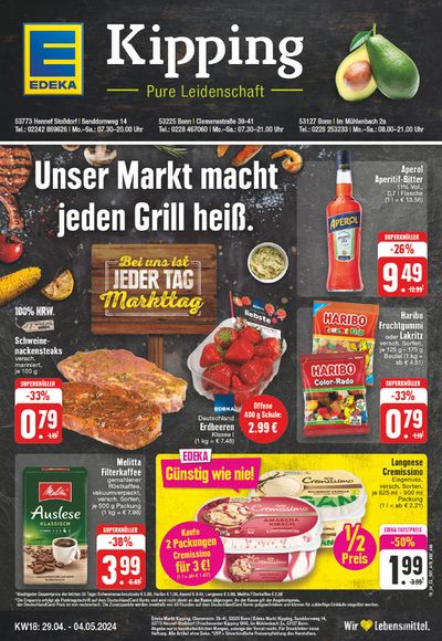 Angebote von Supermärkte in Eitorf | Edeka flugblatt in EDEKA | 28.4.2024 - 4.5.2024