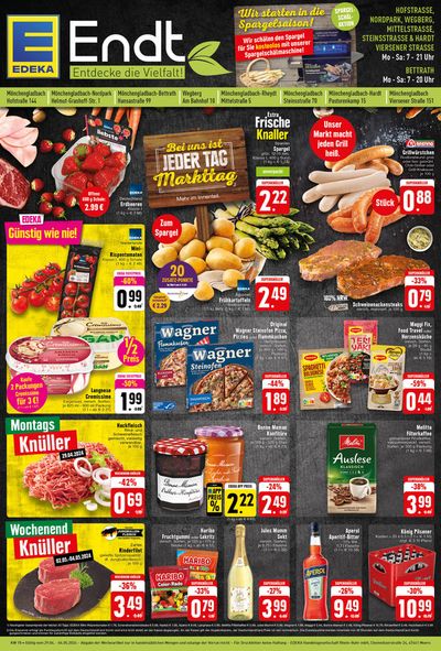 Angebote von Supermärkte in Jüchen | Edeka flugblatt in EDEKA | 28.4.2024 - 4.5.2024