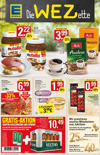 Angebote von Supermärkte in Hille | Edeka flugblatt in EDEKA | 28.4.2024 - 4.5.2024