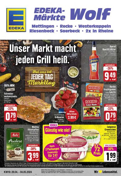 Angebote von Supermärkte in Hörstel | Edeka flugblatt in EDEKA | 28.4.2024 - 4.5.2024