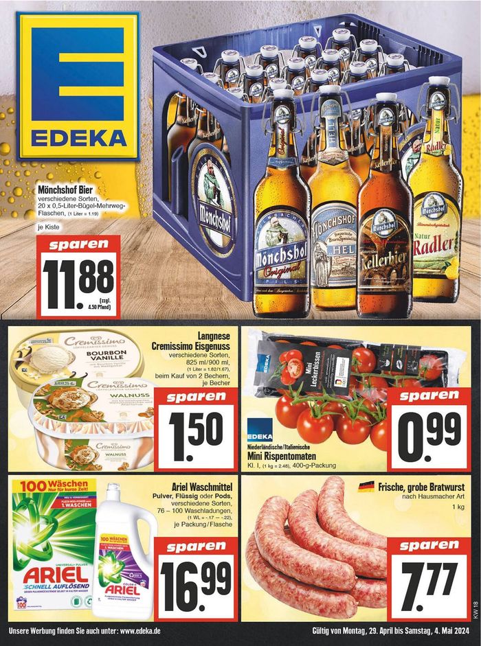 Edeka Frischemarkt Katalog in Köln | Edeka Frischemarkt flugblatt | 29.4.2024 - 4.5.2024