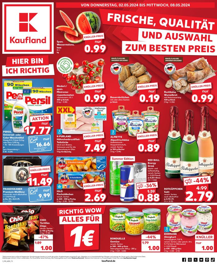 Kaufland Katalog in Gröbenzell | Angebote Kaufland | 30.4.2024 - 8.5.2024