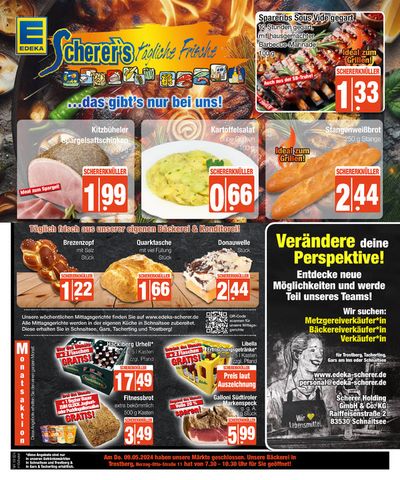 Angebote von Supermärkte in Wasserburg am Inn | Edeka Scherer Angebote in Edeka Scherer | 1.5.2024 - 15.5.2024