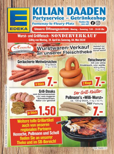 Angebote von Supermärkte in Bad Marienberg (Westerwald) | Edeka flugblatt in EDEKA | 28.4.2024 - 4.5.2024