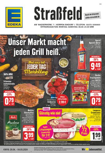 Angebote von Supermärkte in Bergheim | Edeka flugblatt in EDEKA | 28.4.2024 - 4.5.2024