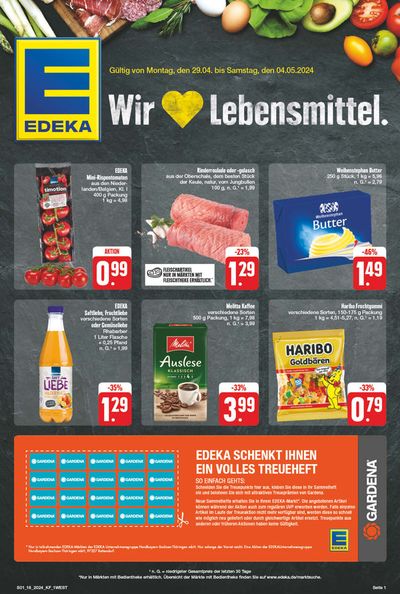 Angebote von Supermärkte in Kümmersbruck | Edeka flugblatt in EDEKA | 28.4.2024 - 4.5.2024