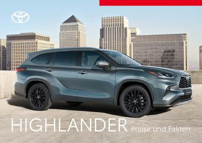 Angebote von Auto, Motorrad und Werkstatt in Neuss | Toyota Highlander in Toyota | 1.5.2024 - 1.5.2025