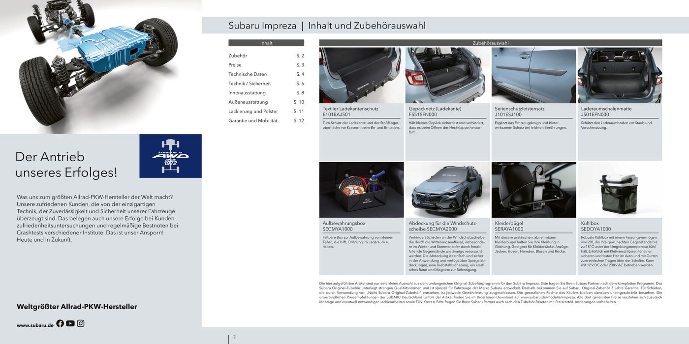 Subaru Katalog in Heroldsberg | NEU: Impreza | 1.5.2024 - 1.5.2025
