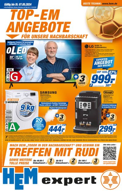 Angebote von Elektromärkte in Rothenburg ob der Tauber | HEM expert flugblatt in HEM expert | 1.5.2024 - 15.5.2024