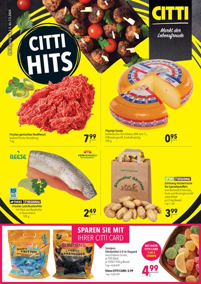 Angebote von Supermärkte in Flensburg | Wochenangebote in CITTI Markt | 2.5.2024 - 7.5.2024