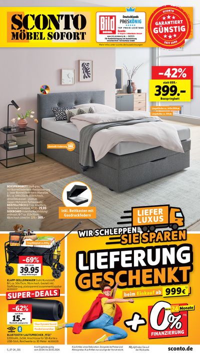 Angebote von Möbelhäuser in Elsenfeld | WIR SCHLEPPEN SIE SPAREN in SCONTO | 2.5.2024 - 10.5.2024