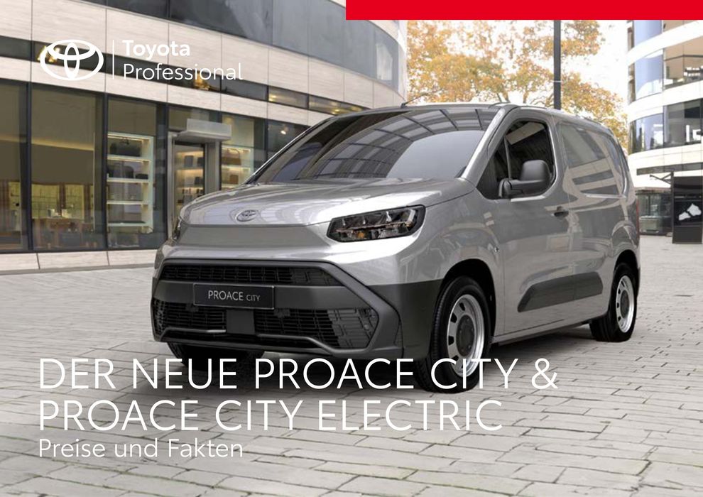 Toyota Katalog in Lauda-Königshofen | Toyota Proace City / Proace City Electric | 4.5.2024 - 4.5.2025