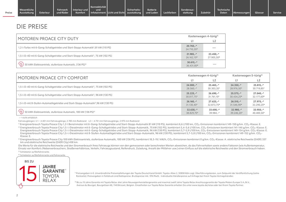 Toyota Katalog in Gummersbach | Toyota Proace City / Proace City Electric | 4.5.2024 - 4.5.2025