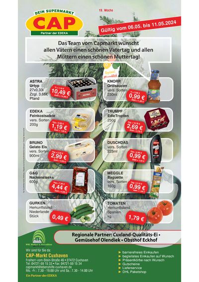Angebote von Supermärkte in Marne | CAP Markt Angebot in CAP Markt | 6.5.2024 - 11.5.2024