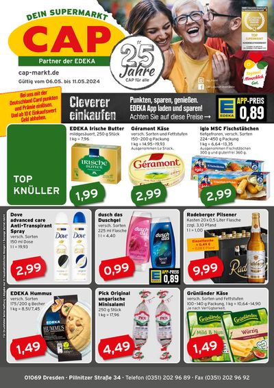 Angebote von Supermärkte in Dresden | CAP Markt Angebot in CAP Markt | 6.5.2024 - 11.5.2024