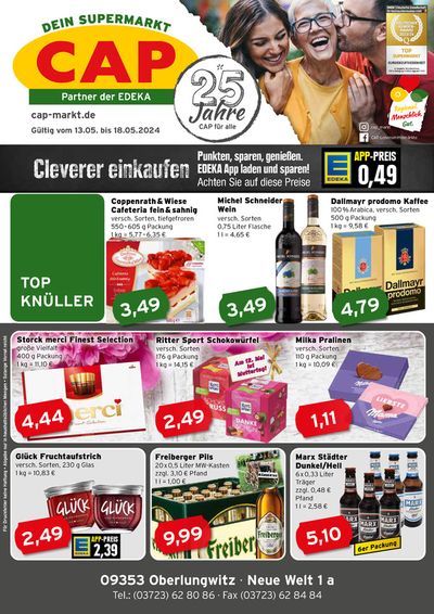 Angebote von Supermärkte in Stollberg-Erzgeb | CAP Markt Angebot in CAP Markt | 6.5.2024 - 11.5.2024