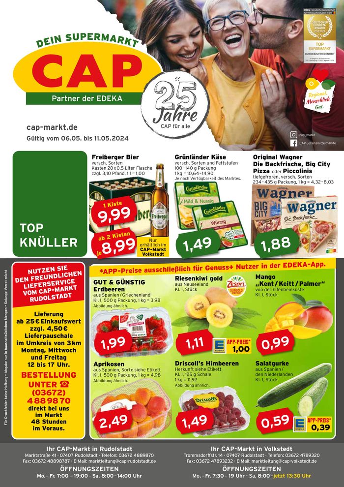 CAP Markt Katalog in Rudolstadt | CAP Markt Angebot | 6.5.2024 - 11.5.2024
