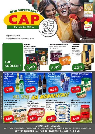 Angebote von Supermärkte in Saalfeld-Saale | CAP Markt Angebot in CAP Markt | 6.5.2024 - 11.5.2024