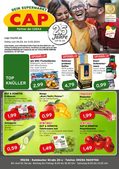 Angebote von Supermärkte in Naila | CAP Markt Angebot in CAP Markt | 6.5.2024 - 11.5.2024