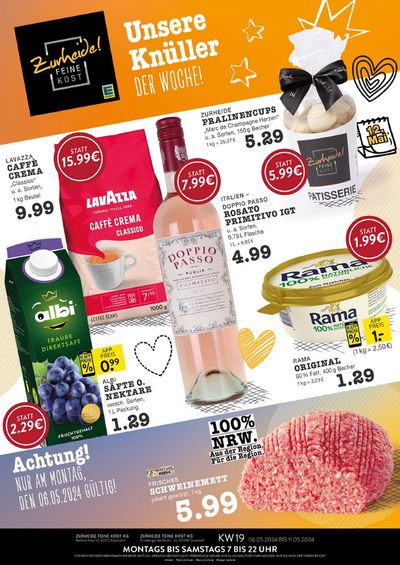 Angebote von Supermärkte in Düsseldorf | Wochenangebote EDEKA Düsseldorf in Edeka Zurheide | 5.5.2024 - 19.5.2024