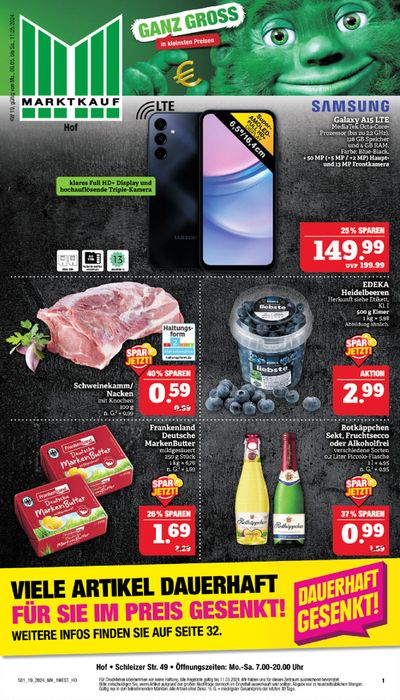 Angebote von Supermärkte in Helmbrechts | Aktueller Prospekt in Marktkauf | 6.5.2024 - 11.5.2024
