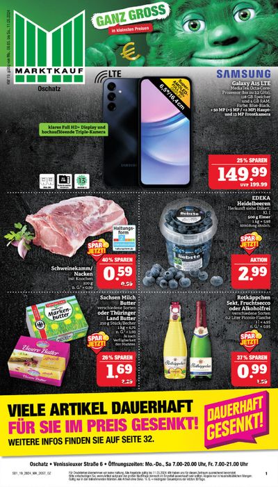 Angebote von Supermärkte in Oschatz | Aktueller Prospekt in Marktkauf | 5.5.2024 - 19.5.2024