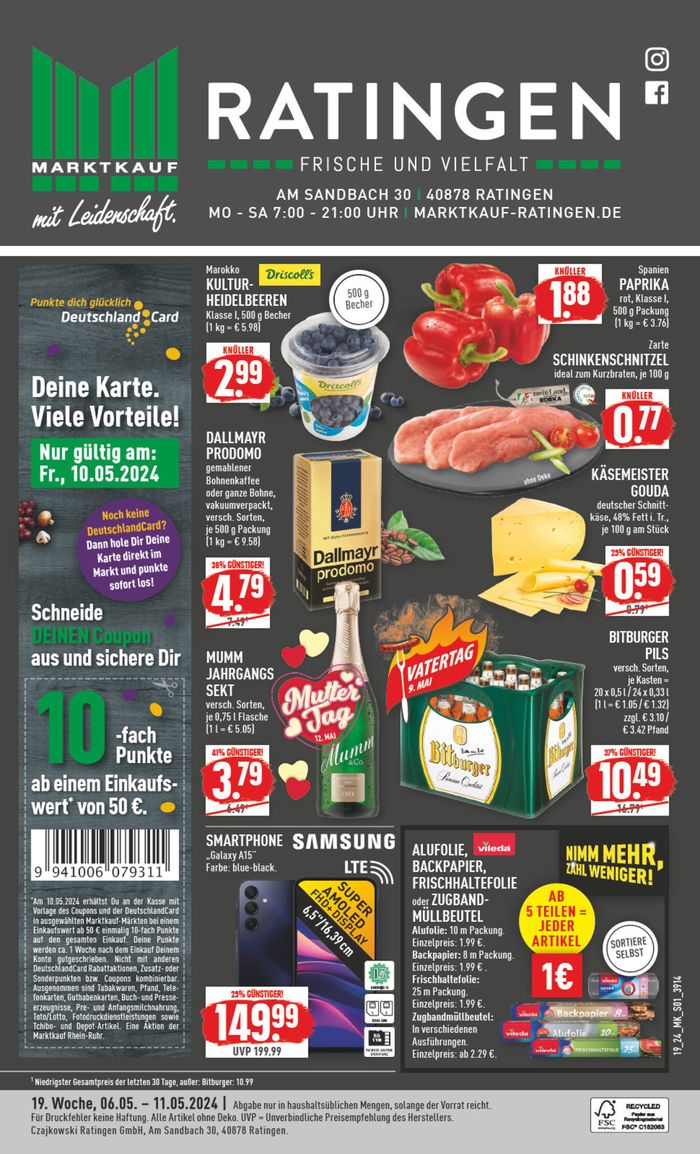 Marktkauf Katalog in Düsseldorf | Aktueller Prospekt | 5.5.2024 - 19.5.2024