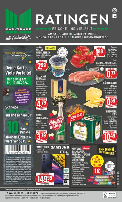 Angebote von Supermärkte in Ratingen | Aktueller Prospekt in Marktkauf | 5.5.2024 - 19.5.2024