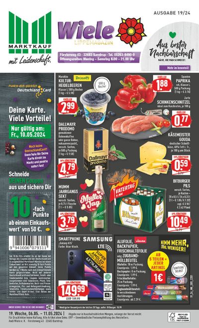 Angebote von Supermärkte in Lügde der Osterräder | Aktueller Prospekt in Marktkauf | 5.5.2024 - 19.5.2024