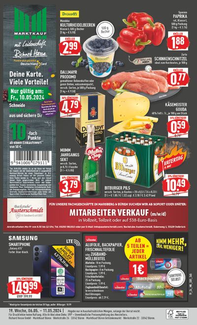 Marktkauf Katalog in Bad Wünnenberg | Aktueller Prospekt | 5.5.2024 - 19.5.2024