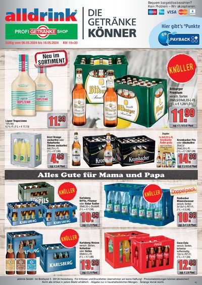 alldrink Katalog in Großwallstadt | alldrink flugblatt | 5.5.2024 - 18.5.2024