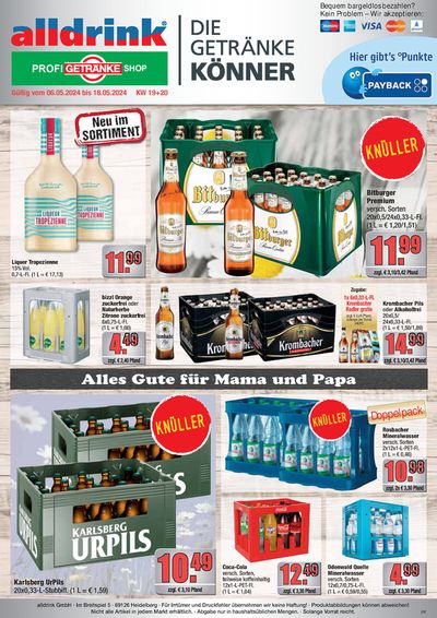 alldrink Katalog in Leimen (Rhein-Neckar-Kreis) | alldrink flugblatt | 5.5.2024 - 18.5.2024