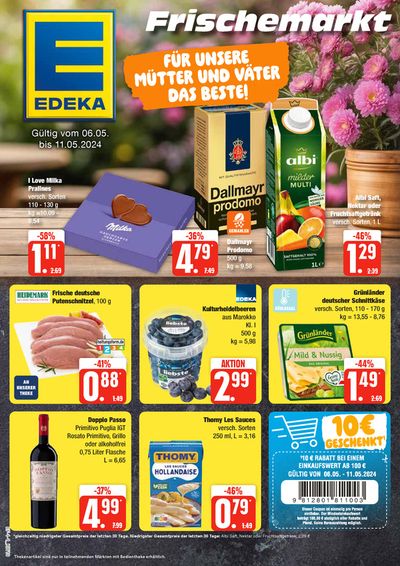 Angebote von Supermärkte in Hamburg | Edeka flugblatt in EDEKA | 5.5.2024 - 11.5.2024