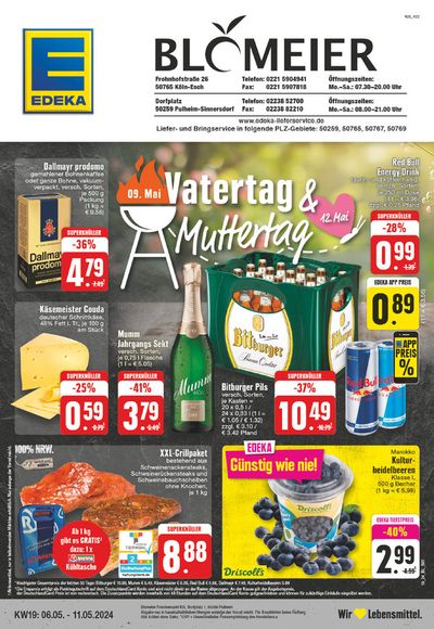 Angebote von Supermärkte in Pulheim | Edeka flugblatt in EDEKA | 5.5.2024 - 11.5.2024