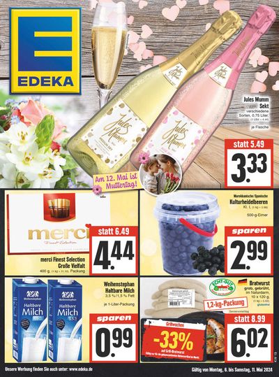 Angebote von Supermärkte in Vellmar | Edeka flugblatt in EDEKA | 5.5.2024 - 11.5.2024