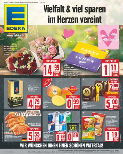 Angebote von Supermärkte in Hannover | Edeka flugblatt in EDEKA | 5.5.2024 - 11.5.2024