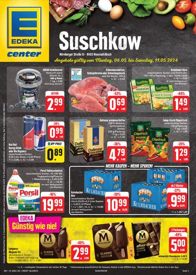 Angebote von Supermärkte in Bad Windsheim | Edeka flugblatt in EDEKA | 5.5.2024 - 11.5.2024