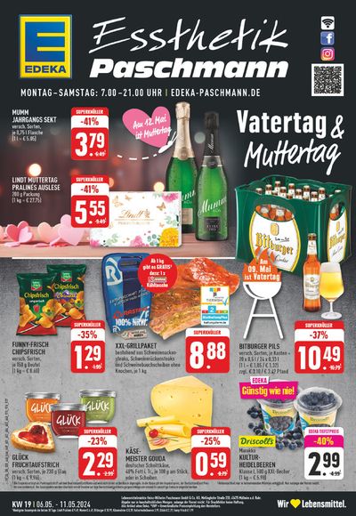 Angebote von Supermärkte in Neukirchen-Vluyn | Edeka flugblatt in EDEKA | 5.5.2024 - 11.5.2024