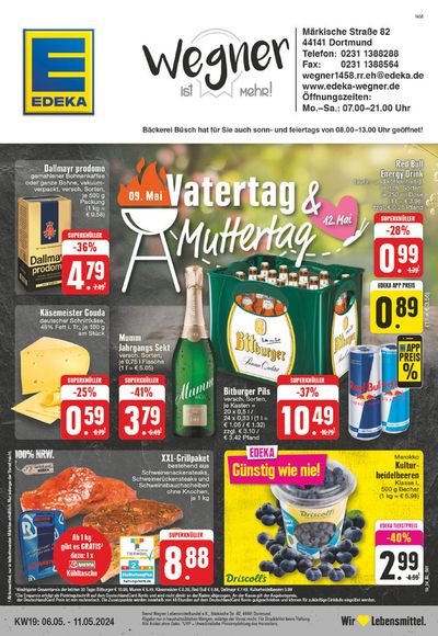 Angebote von Supermärkte in Dortmund | Edeka flugblatt in EDEKA | 5.5.2024 - 11.5.2024