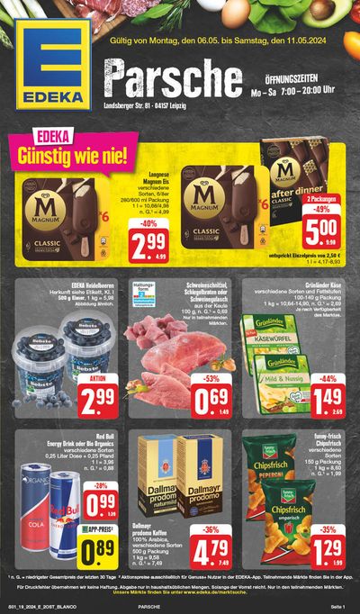 Angebote von Supermärkte in Leipzig | Edeka flugblatt in EDEKA | 5.5.2024 - 11.5.2024