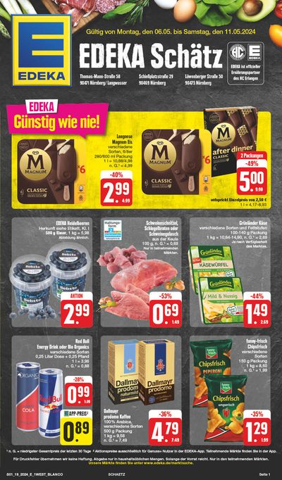 Angebote von Supermärkte in Altdorf bei Nürnberg | Edeka flugblatt in EDEKA | 5.5.2024 - 11.5.2024