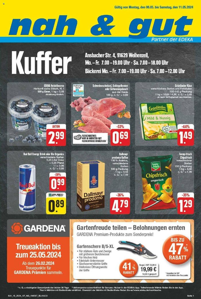 nah & gut Katalog in Wartenberg (Oberbayern) | nah & gut flugblatt | 6.5.2024 - 20.5.2024