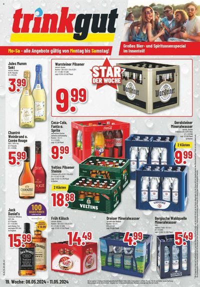 Angebote von Supermärkte in Roxheim | trinkgut Angebote in trinkgut | 6.5.2024 - 11.5.2024